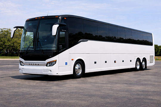 56-passenger charter bus available for charter in Eagle Mountain, UT